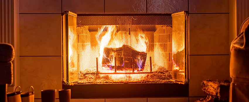 Mendota Hearth Landscape Fireplace Installation in Ocoee, Florida