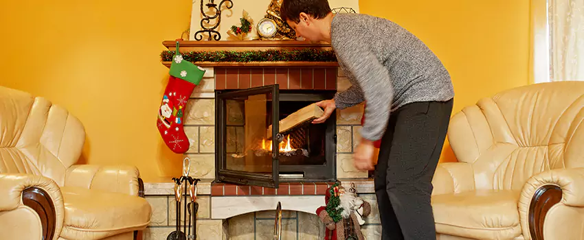 Rusted Metal Fireplace Restoration in Ocoee, Florida